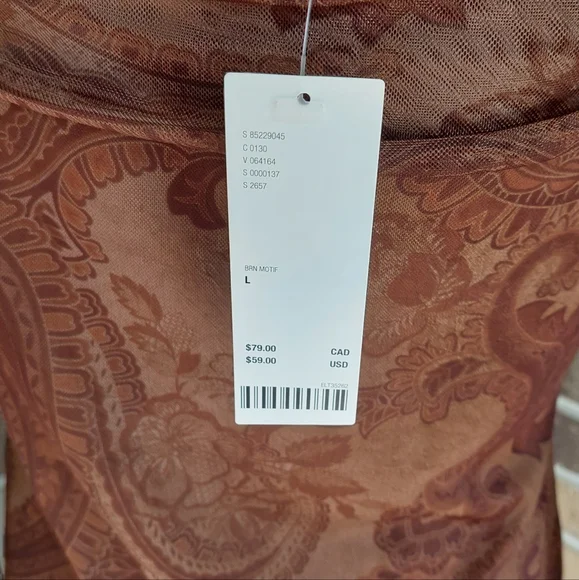 NWT Urban Outfitters Paisley Mesh Off Shoulder Dress - Picture 12 of 12